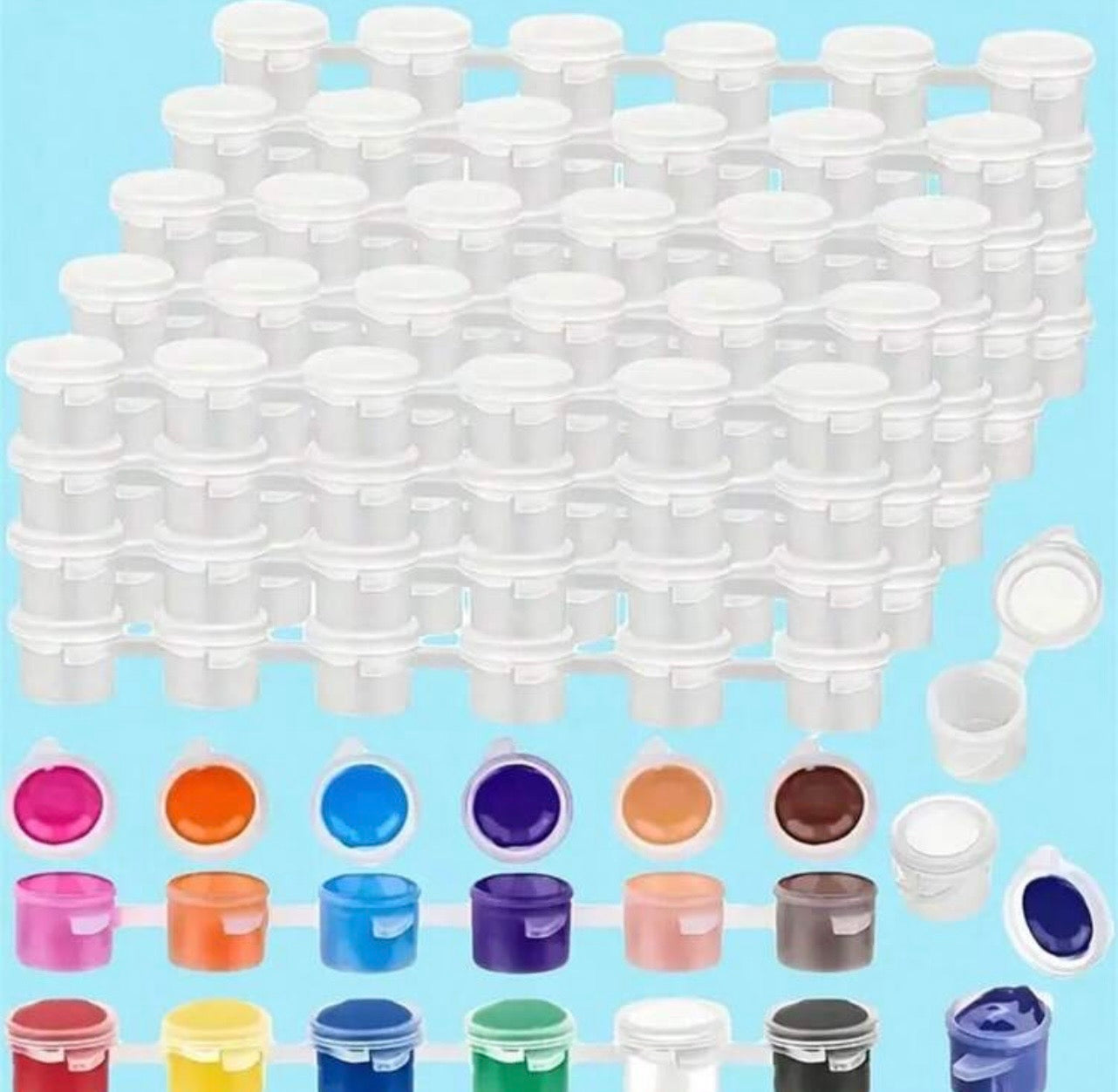 Empty Paint Pots ( 3Ml)