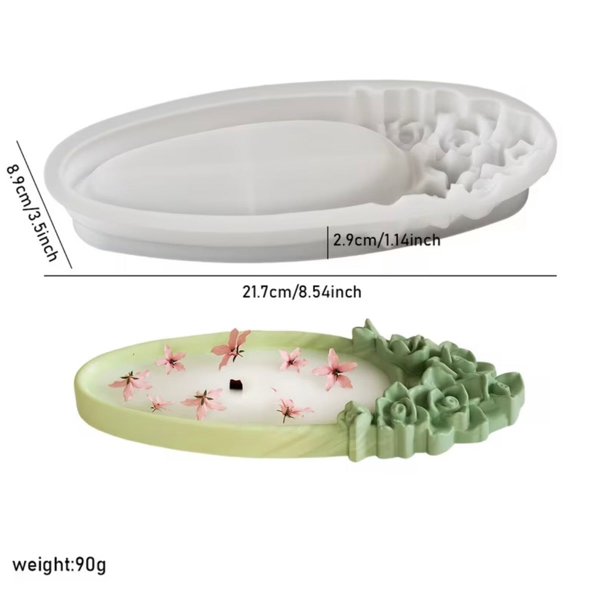Rose Embossed Tray