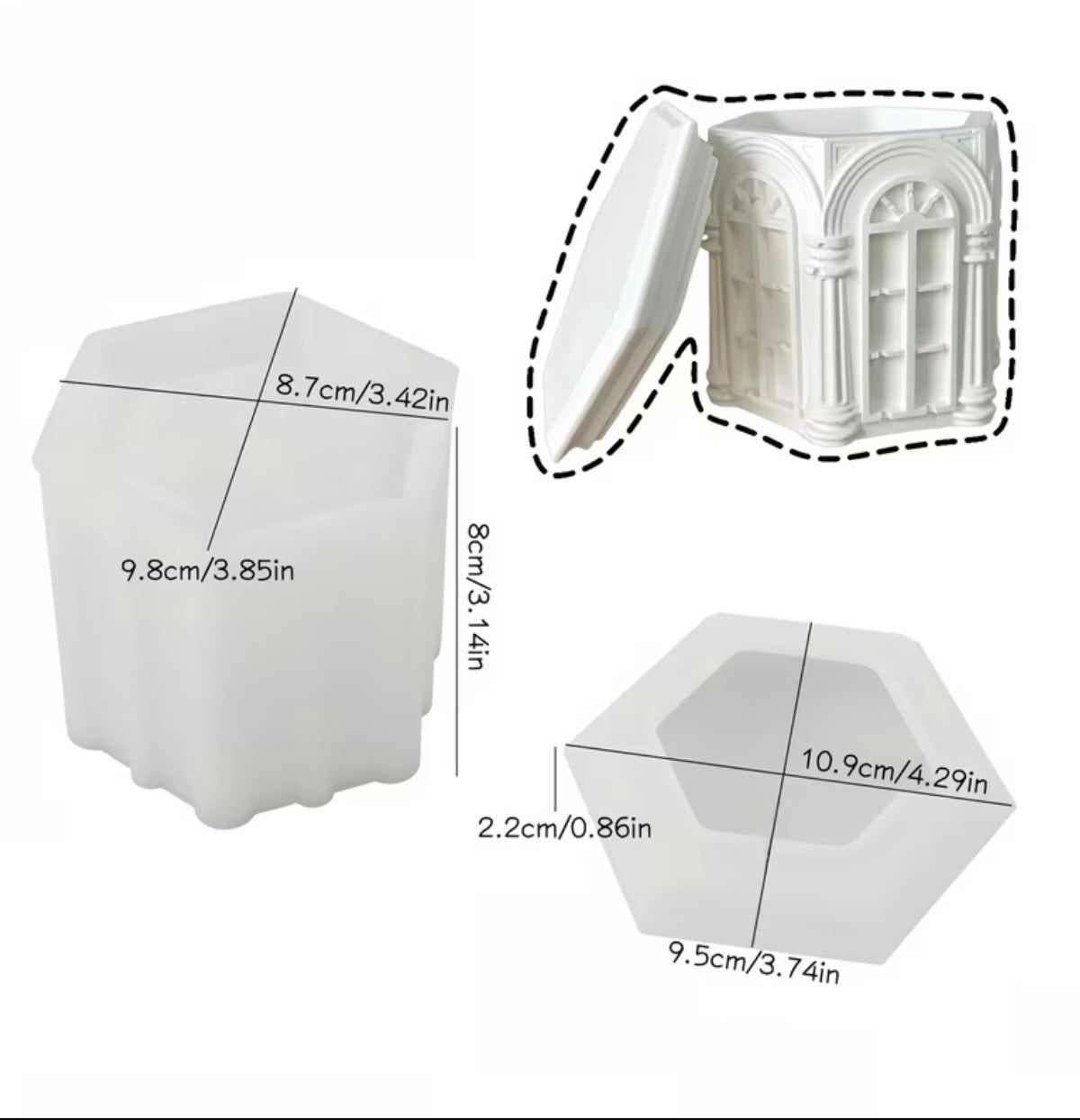 Hexagonal Roman Jar