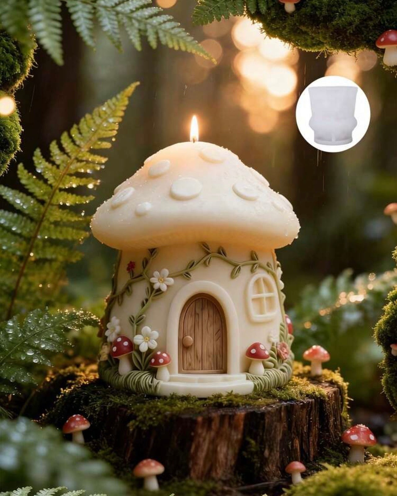 Mushroom Candle Mold