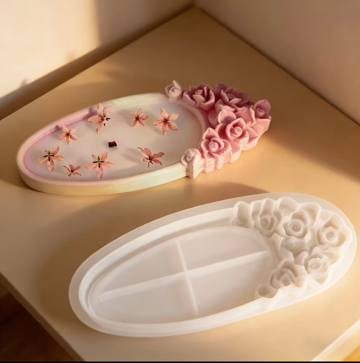 Rose Embossed Tray