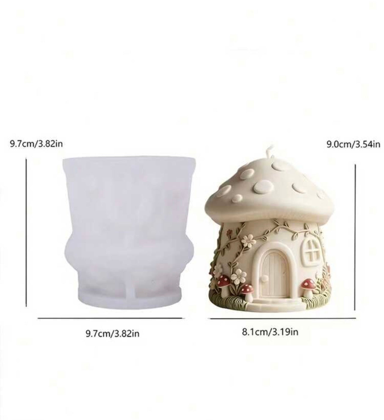 Mushroom Candle Mold