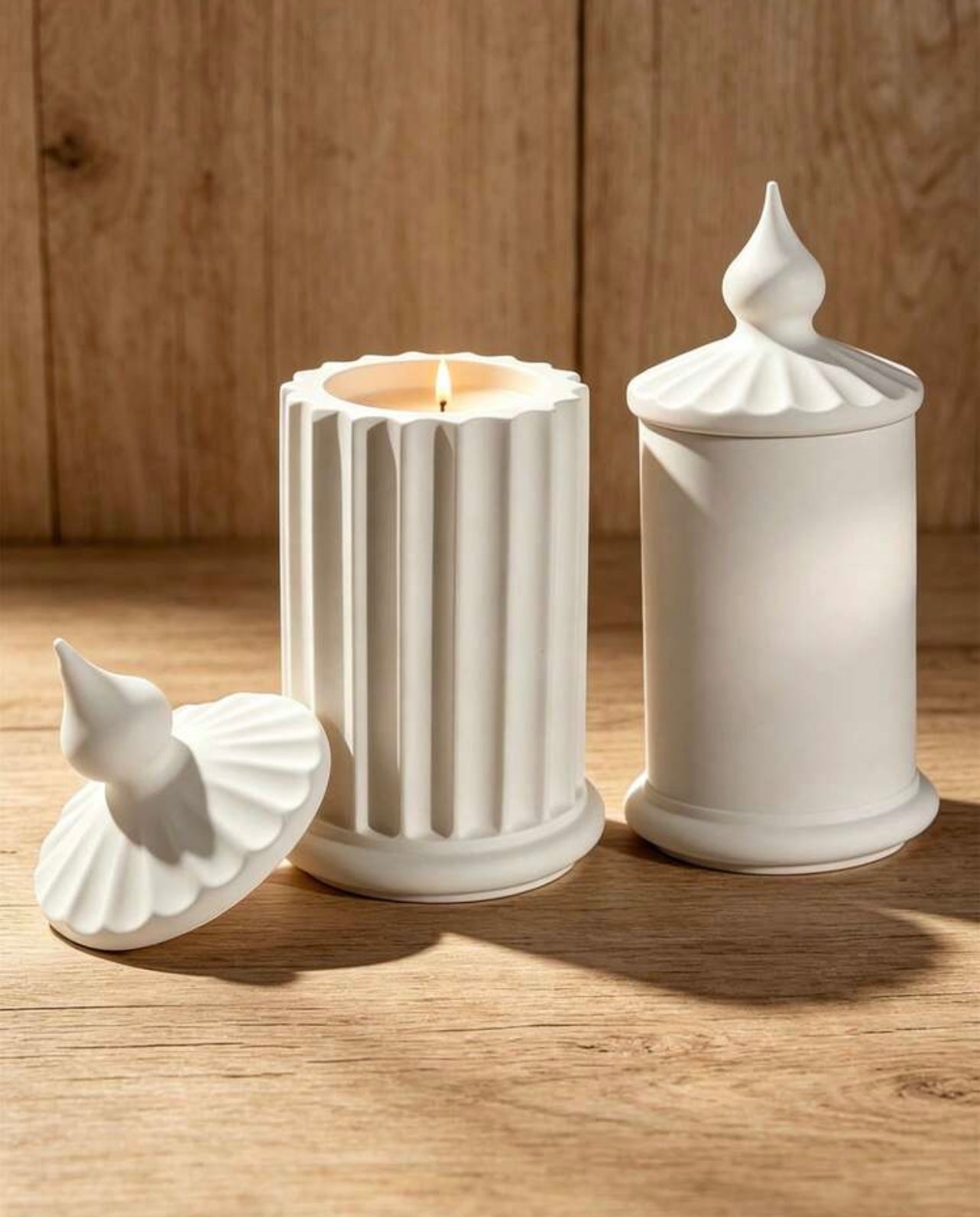 Roman Stripes Jar