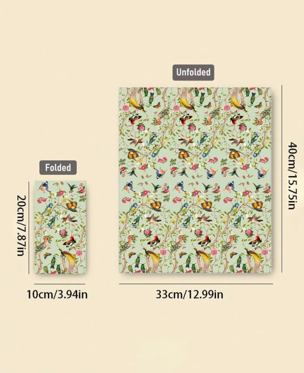 Multi Bird Decoupage ( pack of 2)