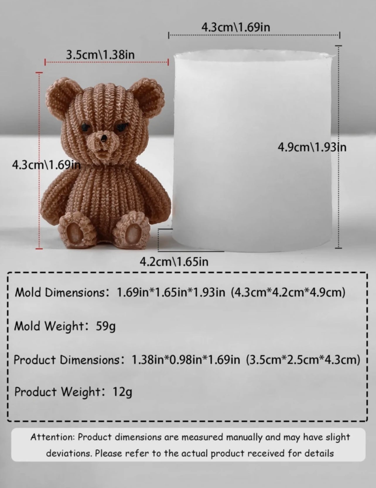 3D Teddy Mold