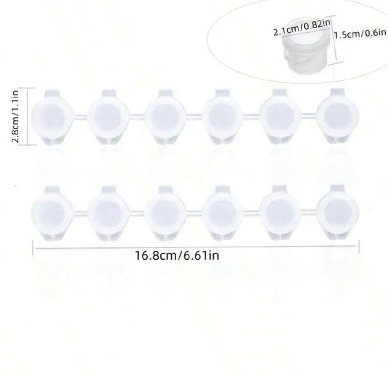 Empty Paint Pots ( 3Ml)