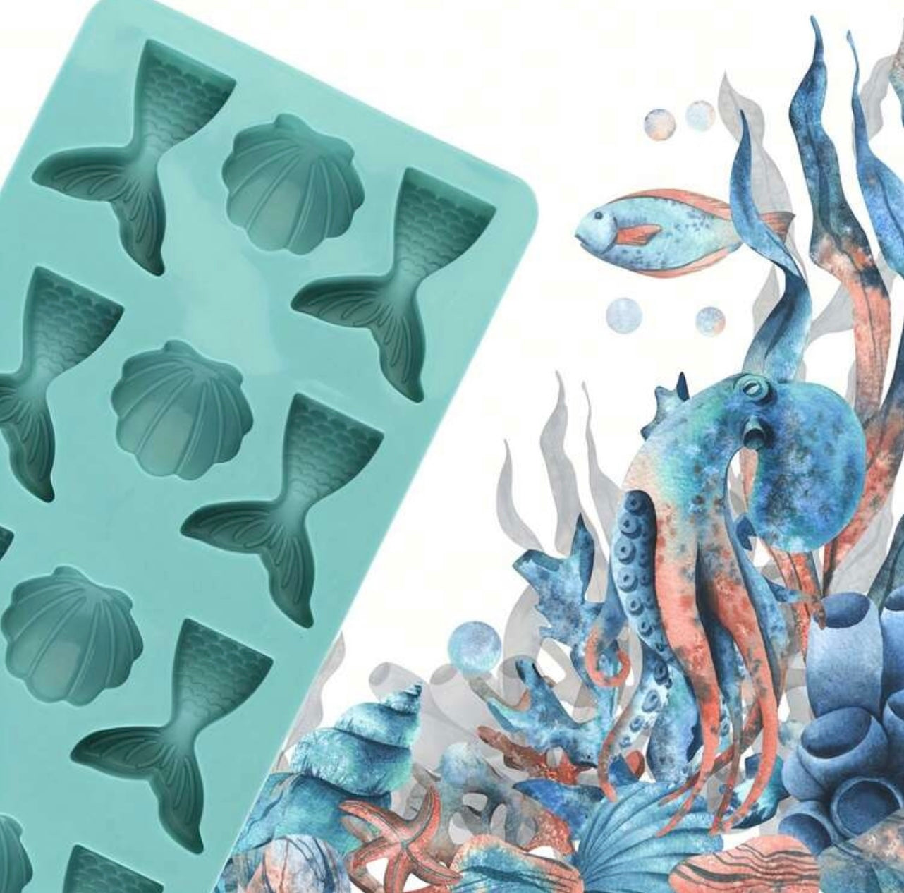 Mermaid & Shell ( 6 Cavity)