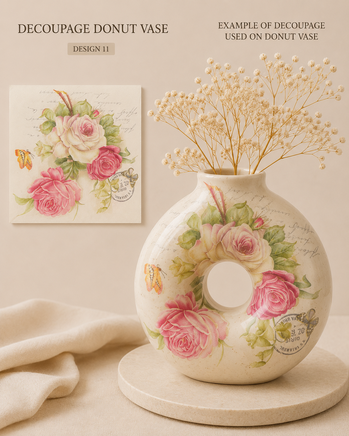 White Floral pack of 10